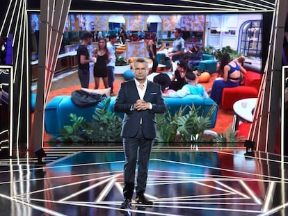 Jorge Javier Vázquez, en el plató de 'Gran Hermano VIP', de Telecinco, en 2019