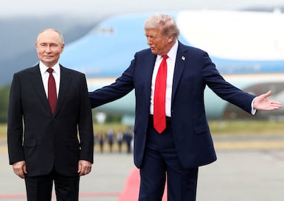 Putin y Trump, el viernes, en Alaska.