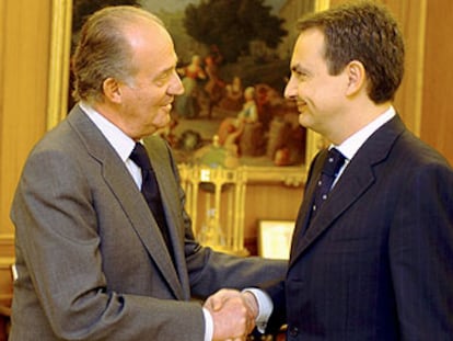 El Rey recibía en la mañana de ayer al próximo presidente del Gobierno, José Luis Rodríguez Zapatero.