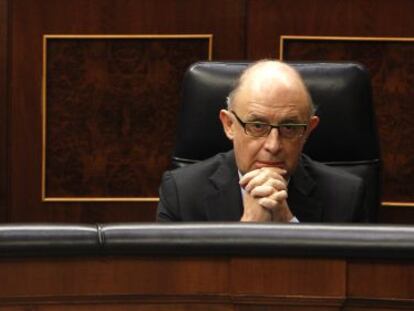 Cristóbal Montoro en el Congreso.