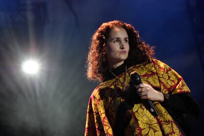 Susana Harp, durante una de sus presentaciones en Oaxaca.