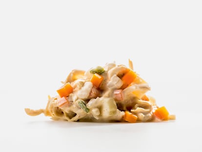 Ensaladilla de perdiz escabechada.