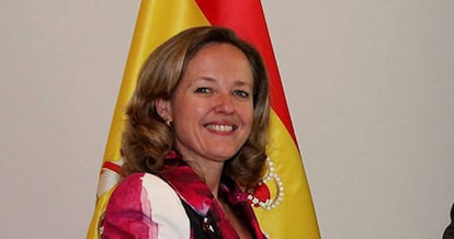 La ministra de Economía, Nadia Calviño. 