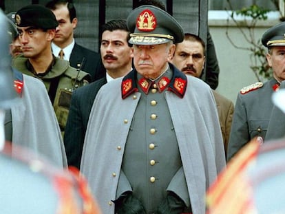 El dictador chileno Augusto Pinochet en 1997, un año antes de su detención en Londres. 