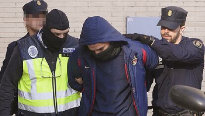 One of the individuals arrested on Friday in L'Hospitalet (Barcelona).