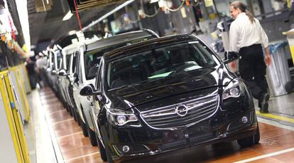 Fábrica de Opel en Ruesselsheim, al oeste de Alemania.