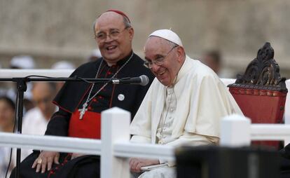 Jaime Ortega y el papa Francisco, en septiembre de 2015 en La Habana.