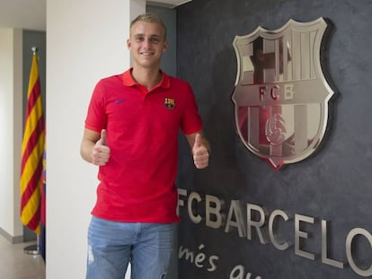 Jasper Cillessen, en las instalaciones del Barcelona.