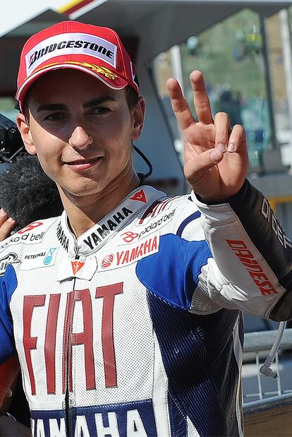 Pese a no conseguir la 'pole', Jorge Lorenzo completó una buena sesión de calificación en la que solo fue superado por Dani Pedrosa.