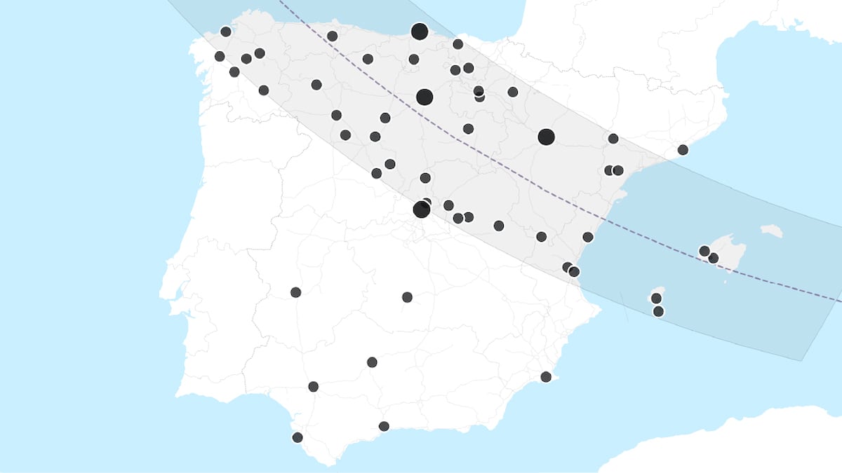El mapa de las fotos del eclipse: así se vivió en distintos lugares de España