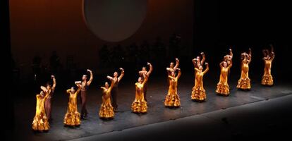 Ballet Nacional de Espa&ntilde;a (BNE) representando la obra &lsquo;Medea&rsquo;, el s&aacute;bado por la noche, en el Auditorio de Fibes.
