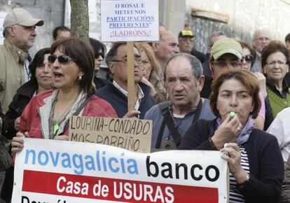Manifestación en Santiago de afectos por las preferentes
