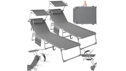 tumbonas con parasol incluido superventas en Amazon