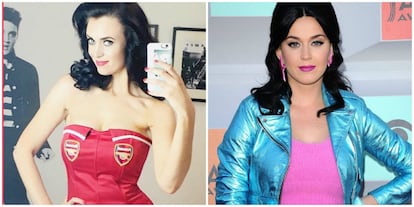 La doble de Katy Perry en Instagram es acrtiz y presentadora, se llama Francesca Brown y ha aprovechado su parecido con la californiana para presentar un show en el que la imita. 