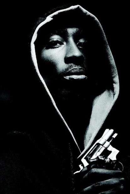 Tupac Shakur, en una fotografía de LAlbert Watson.