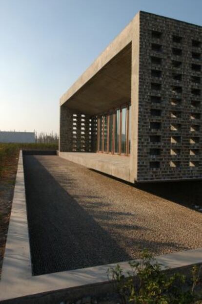 La Ceramic house, en el parque Jinhua de China, obra de Wang Shu.