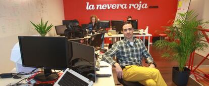 José del Barrio, cofundador de La Nevera Roja, en las instalaciones de la compañía.