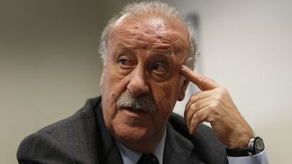 Del Bosque, durante la entrevista.