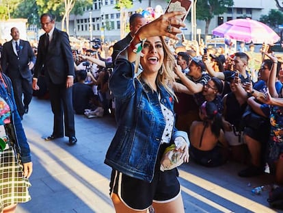 A &#039;youtuber&#039; Nah Cardoso em evento no Rio de Janeiro