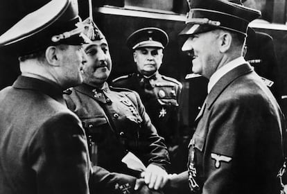 Hitler y Franco, en su encuentro en Hendaya.