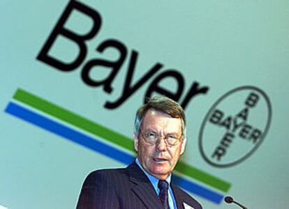 El presidente de la empresa Bayer, mamfred Schneider, en la reunión anual de accionistas.