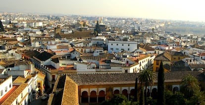 Vista desde lo alto de la torre de la Mezquita (ampliar la imagen).