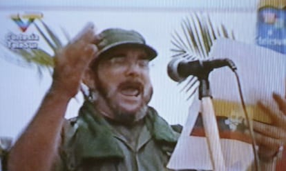Captura de un v&iacute;deo donde aparece el nuevo l&iacute;der de las FARC.
