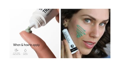 This cream with succinic acid minimizes pores and reduces excess sebum.