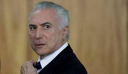 O presidente Michel Temer, em Brasília.