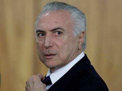 O presidente Michel Temer, em Brasília.