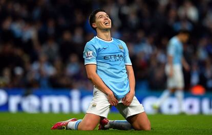 Nasri durante el partido