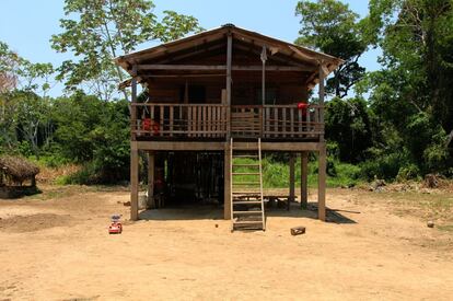 Vivienda 'sobregirada' de Mangalito.