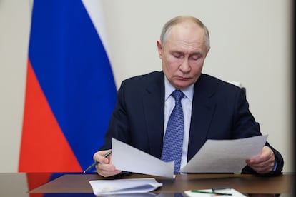 El presidente ruso, Vladímir Putin, el viernes en Moscú.