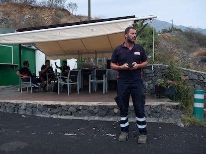 Diego Martín, vecino de La Palma afectado por la erupción del volcán, en El Paso.