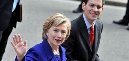 La secretaria estadounidense de Estado, Hillary Clinton en Londres