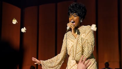 Jennifer Hudson interpretando a Aretha Franklin en una escena de 'Respect'.