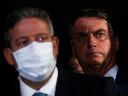 Arthur Lira e o presidente Jair Bolsonaro.