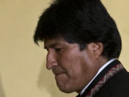 El presidente de Bolivia, Evo Morales, en Madrid el 3 de septiembre. 
