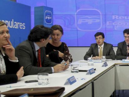 Reunión de Cristóbal Montoro con los consejeros de Economía y Hacienda del PP el pasado miércoles.