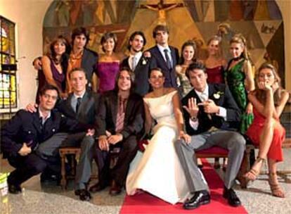 Imagen del episodio de hoy de <i>Al salir de clase</i>, con la boda de Miranda y Mateo.