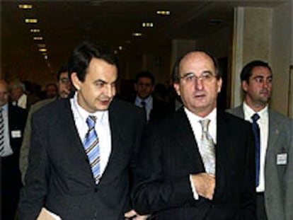José Luis Rodríguez Zapatero y Antoni Brufau, en Sitges.