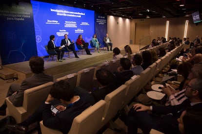 Imagen del encuentro organizado por EL PAÍS y Roche, celebrado el pasado viernes en el Auditorio Roche Ribera de Madrid.