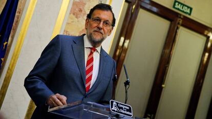 El presidente del Gobierno en funciones, Mariano Rajoy.