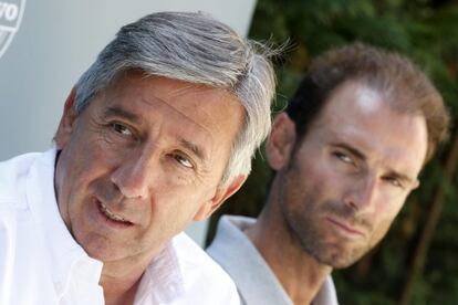 Unzue y Valverde, durante la rueda de prensa.