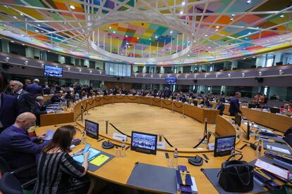 Reunión de los ministros de Comercio de la Unión Europea, el jueves en Bruselas.