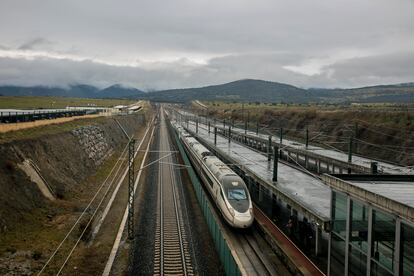 Estación de tren Guiomar en Segovia, el 3 de diciembre.