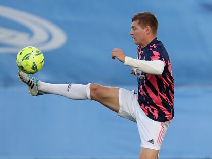 Toni Kroos, el pasado domingo, antes del partido contra el Sevilla en el Alfredo di Stéfano.