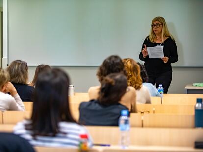 Examen para el certificado C2 de catalán, que acogió la Facultad de Derecho de la Universidad de Barcelona el pasado 22 de abril.