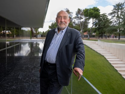 Joseph Stiglitz, el miércoles en la sede del IESE en Madrid.