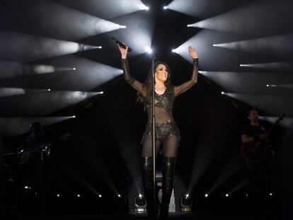 Malú, en el primer concierto de su gira 'Oxígeno Tour', el 9 de noviembre de 2018 en Málaga.